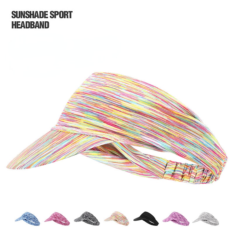 야외 스포츠 머리띠 빈 모자, 여름 자외선 차단 땀 흡수 통기성 프리 라이딩 달리기 모자